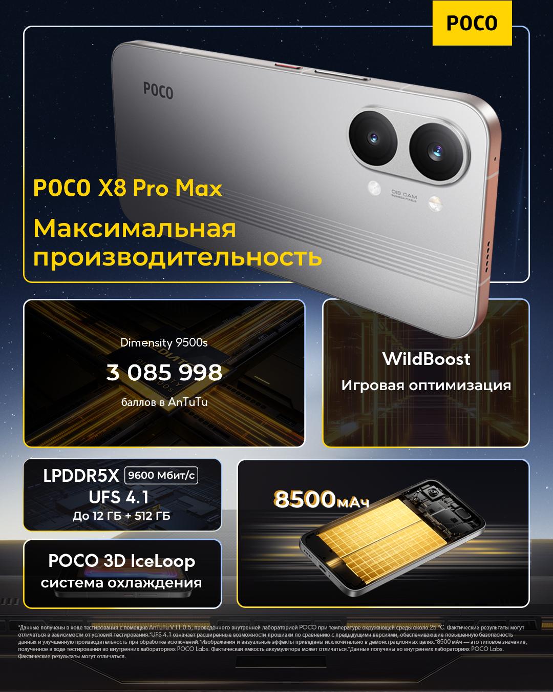 thumb картинка Смартфон Poco X8 Pro Max 12/512 Gb от магазина Fastoo