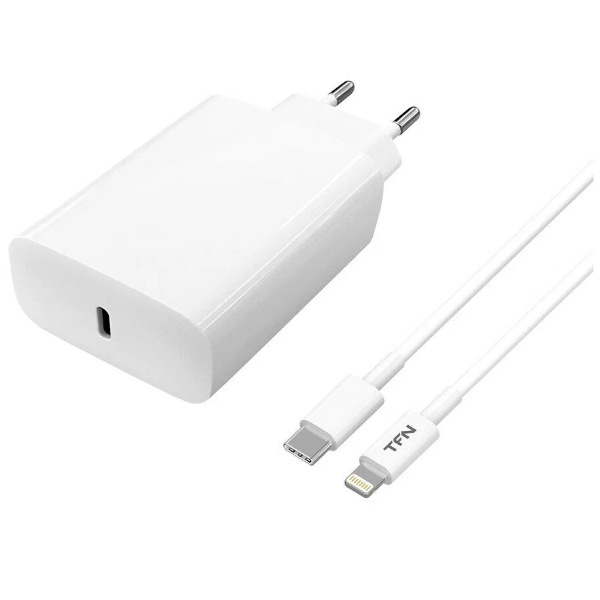 thumb картинка Сетевое ЗУ TFN-WC13 USB-C с кабелем Lightning 20W от магазина Fastoo