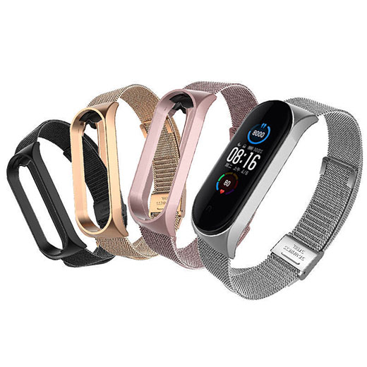 thumb картинка Ремешок для Xiaomi Mi Band 5 металлический на замке от магазина Fastoo