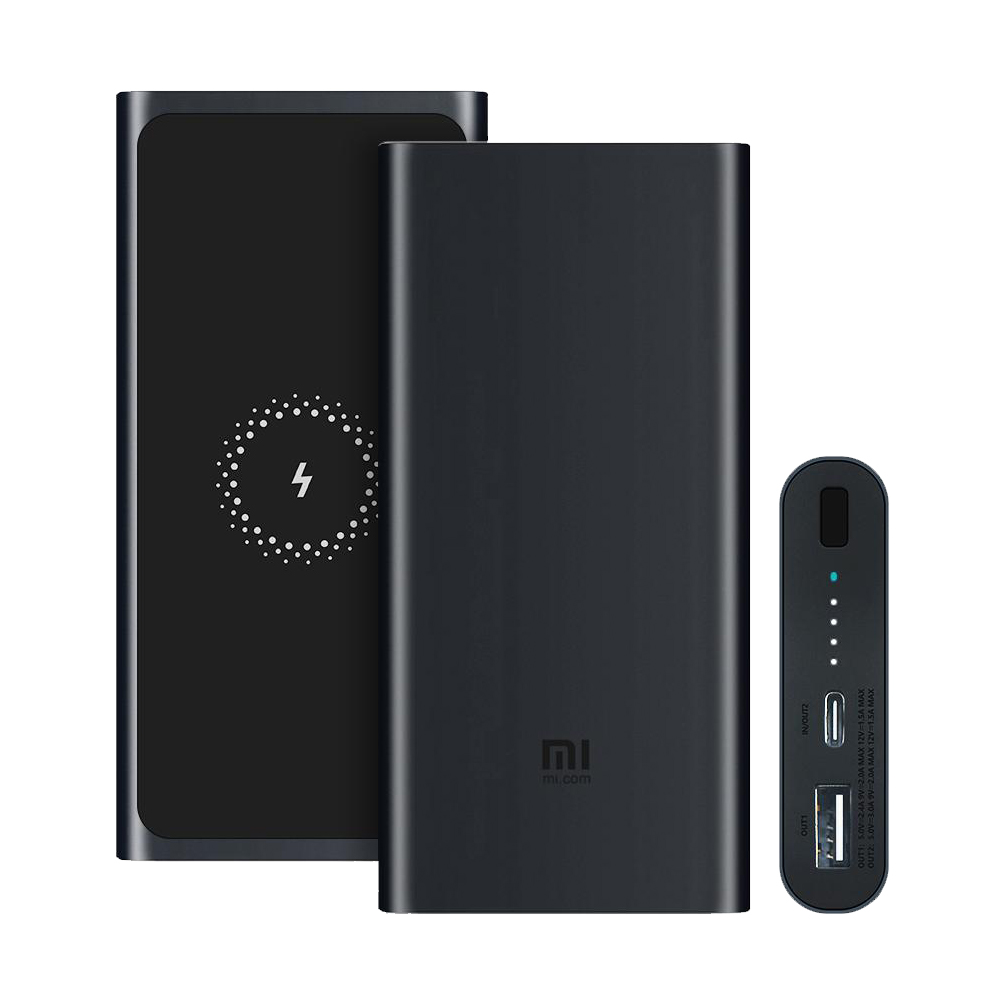 thumb картинка Аккумулятор внешний Xiaomi Mi Wireless Charging с поддержкой беспроводной зарядки  (10000 мАч) от магазина Fastoo