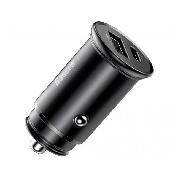 thumb картинка Автомобильное зарядное устройство Baseus Circular Metal PPS Quick Charger Car Charger 30W от магазина Fastoo