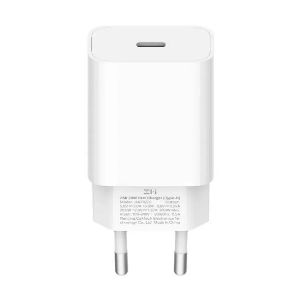 thumb картинка Сетевое зарядное устройство ZMI Type-C 20W QC 3.0 от магазина Fastoo