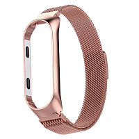 картинка Ремешок для Xiaomi Mi Band 3/4 металлический на магните магазин Fastoo являющийся официальным дистрибьютором в России 