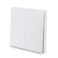 картинка Выключатель беспроводной Aqara Wall Wireless Switch (двуклавишный) магазин Fastoo являющийся официальным дистрибьютором в России 