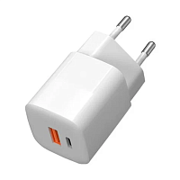 картинка Сетевое зарядное устройство TFN Nano 33W Type-A+Type-C магазин Fastoo являющийся официальным дистрибьютором в России 