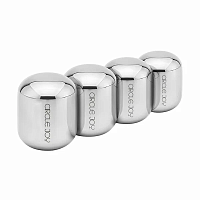 картинка Охлаждающие стальные кубики для напитков Circle Joy Ice Cubes (4 шт) магазин Fastoo являющийся официальным дистрибьютором в России 